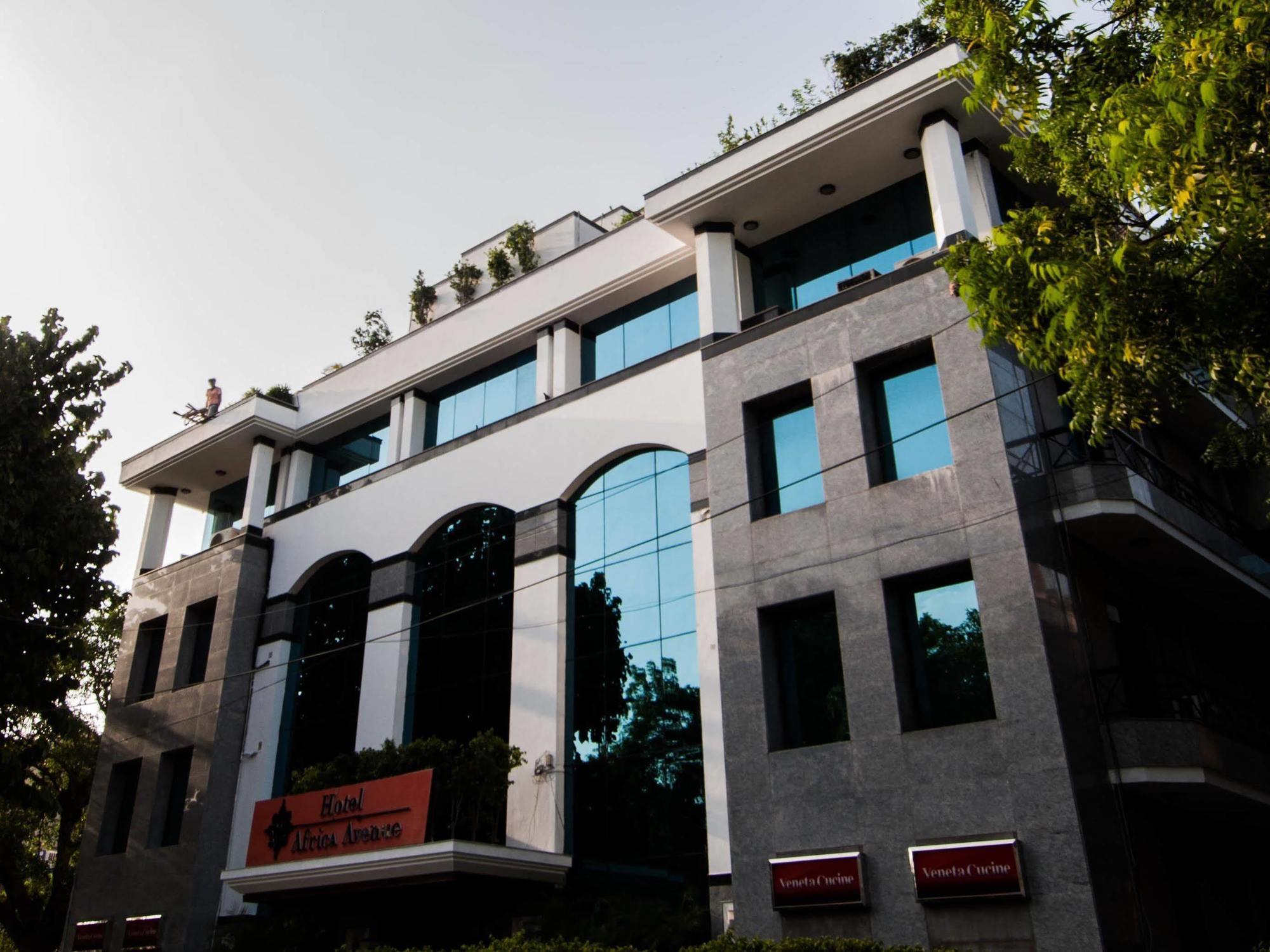 Hotel Africa Avenue Neu-Delhi Exterior foto