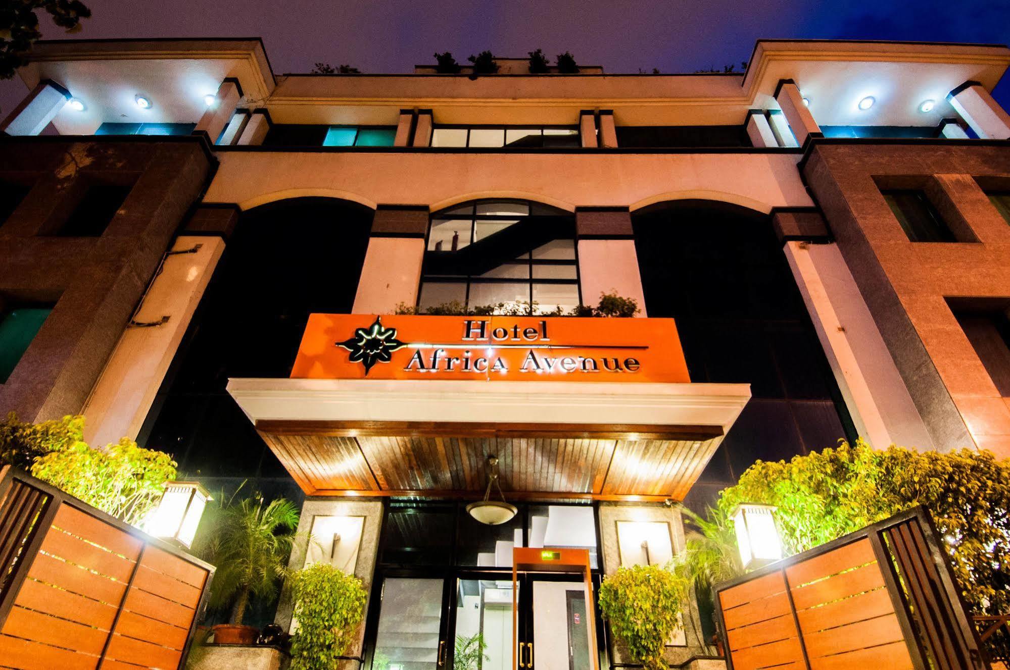 Hotel Africa Avenue Neu-Delhi Exterior foto